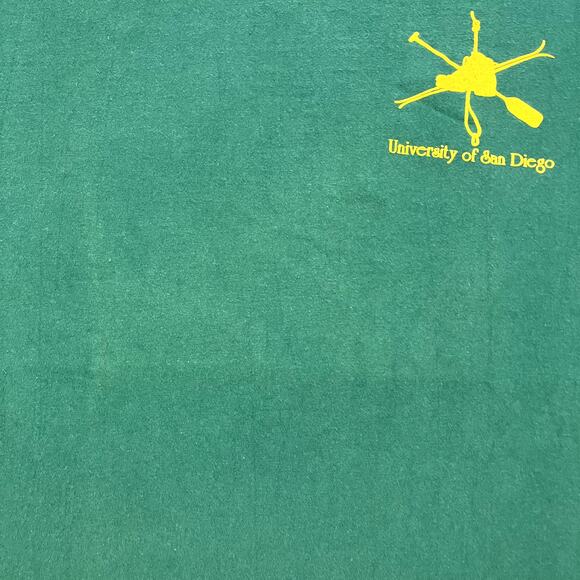 Vintage University Of San Diego T-Shirt Mens Large Green USD Toreros Outdoor 90s - Picture 7 of 11